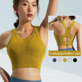 High Support Sports Bra Crop Tank Tops Spandex Ladies Padded Gym Bra Sportswear Apparel High Impact Bra Top